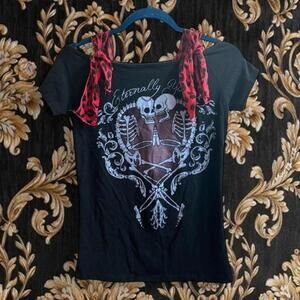 Too Fast Cirque Couture Eternally Yours Rockabilly Baby Tee
